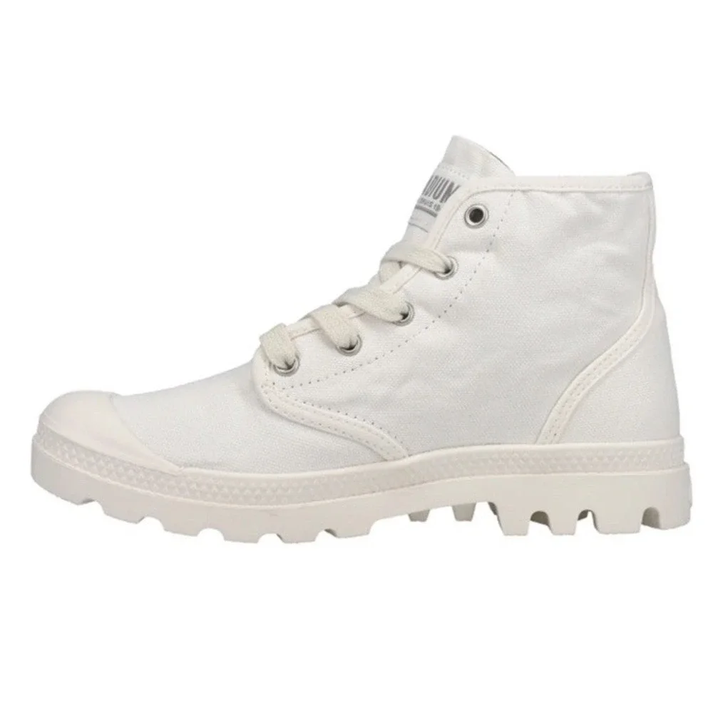 Palladium Shoe Sneaker Pampa HI Star White Womens 6 New In Box‎